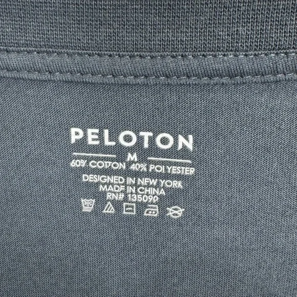 Peloton Make Waves Grey and Peach Striped Long Sleeve Shirt, Medium - Picture 7 of 7